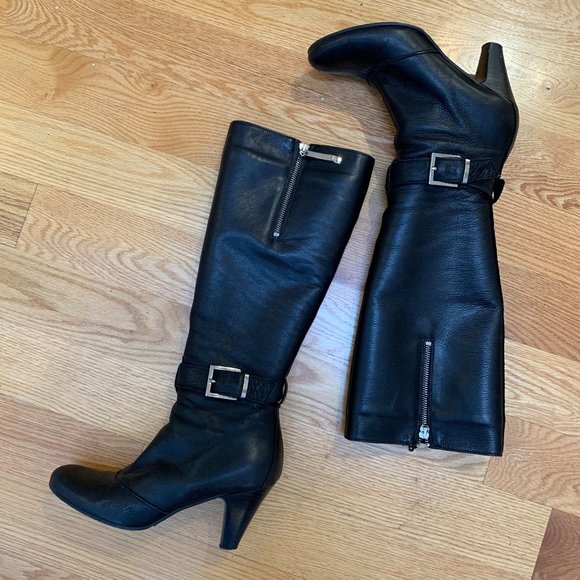 Davos Gomma Italian leather boots size 39 - Picture 1 of 3